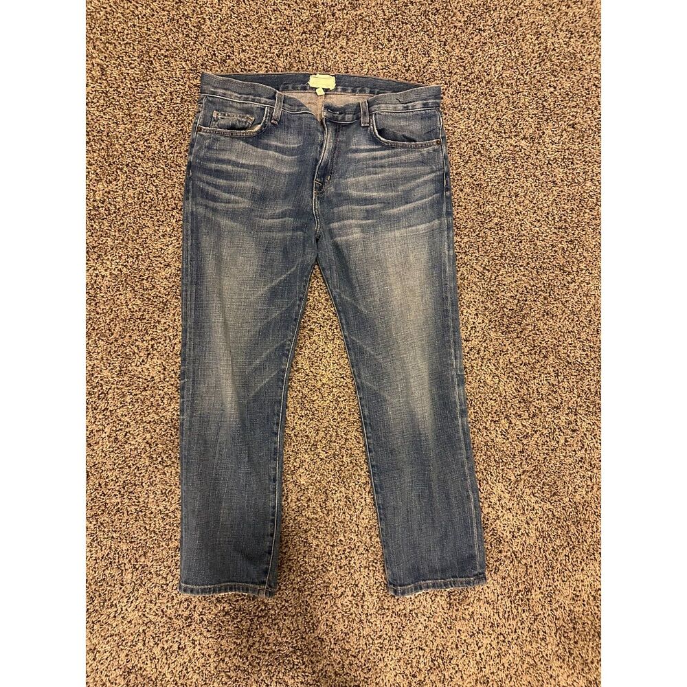 Current/Elliott The Boyfriend Cropped Denim Jeans Size 28